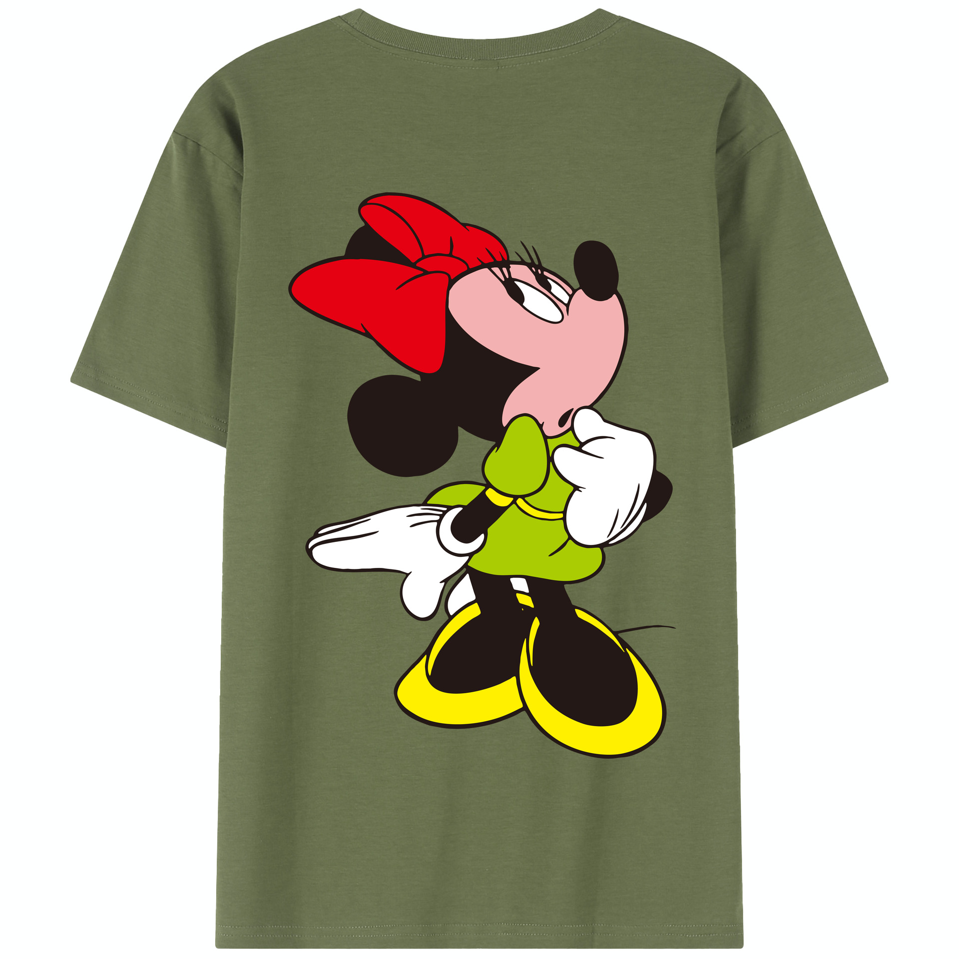 （画像用） ミッキーマウス Mickey Mouse 綿100％半袖Tシャツ（背面プリント）